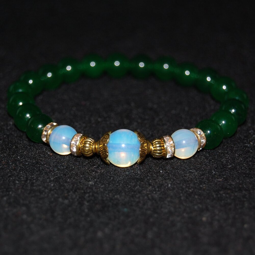 Gemstone Bracelet,Stone Beads Bracelet,Multicolor Stone Beaded Bracelet